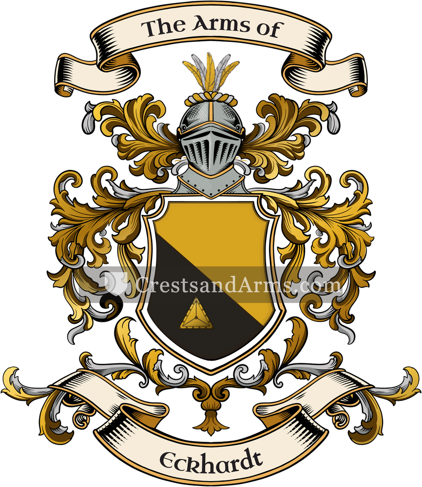 The Eckhardt coat of arms, drawn from the recorded blazon