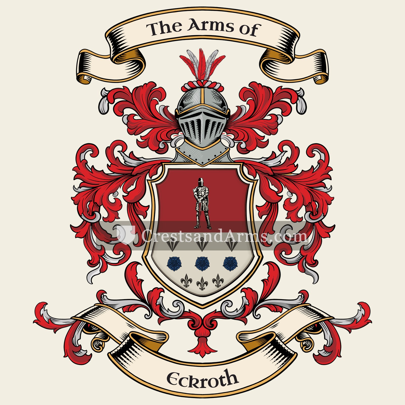 The Eckroth coat of arms