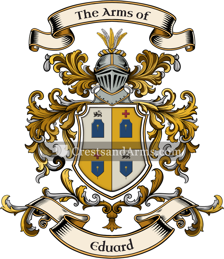The Eduard coat of arms, drawn from the recorded blazon