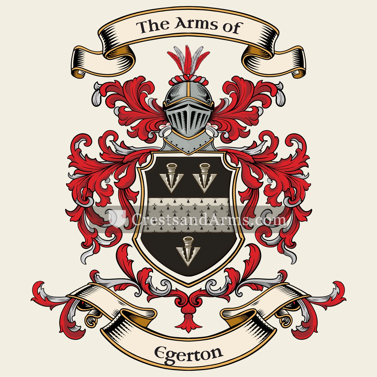 The Egerton coat of arms