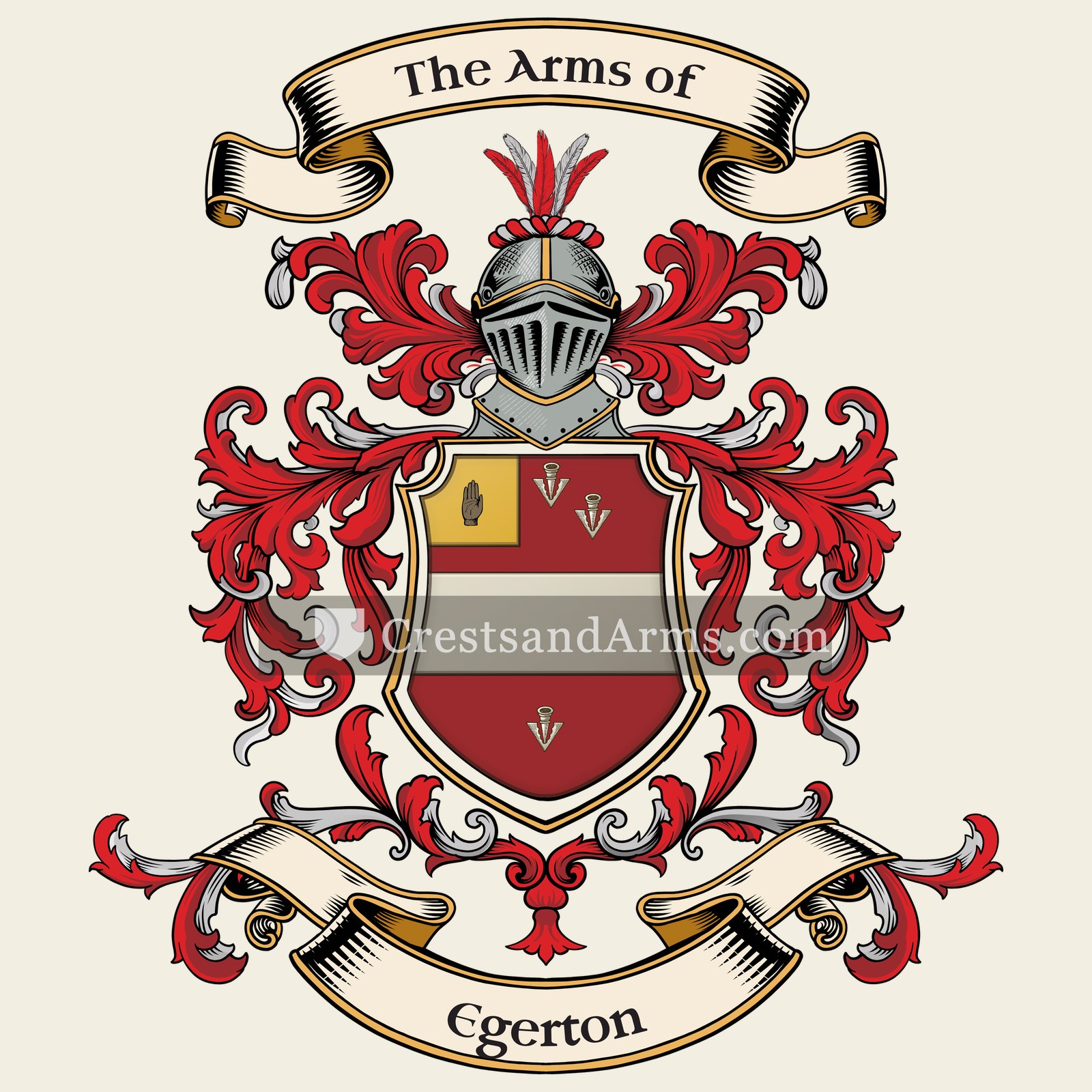 The Egerton coat of arms