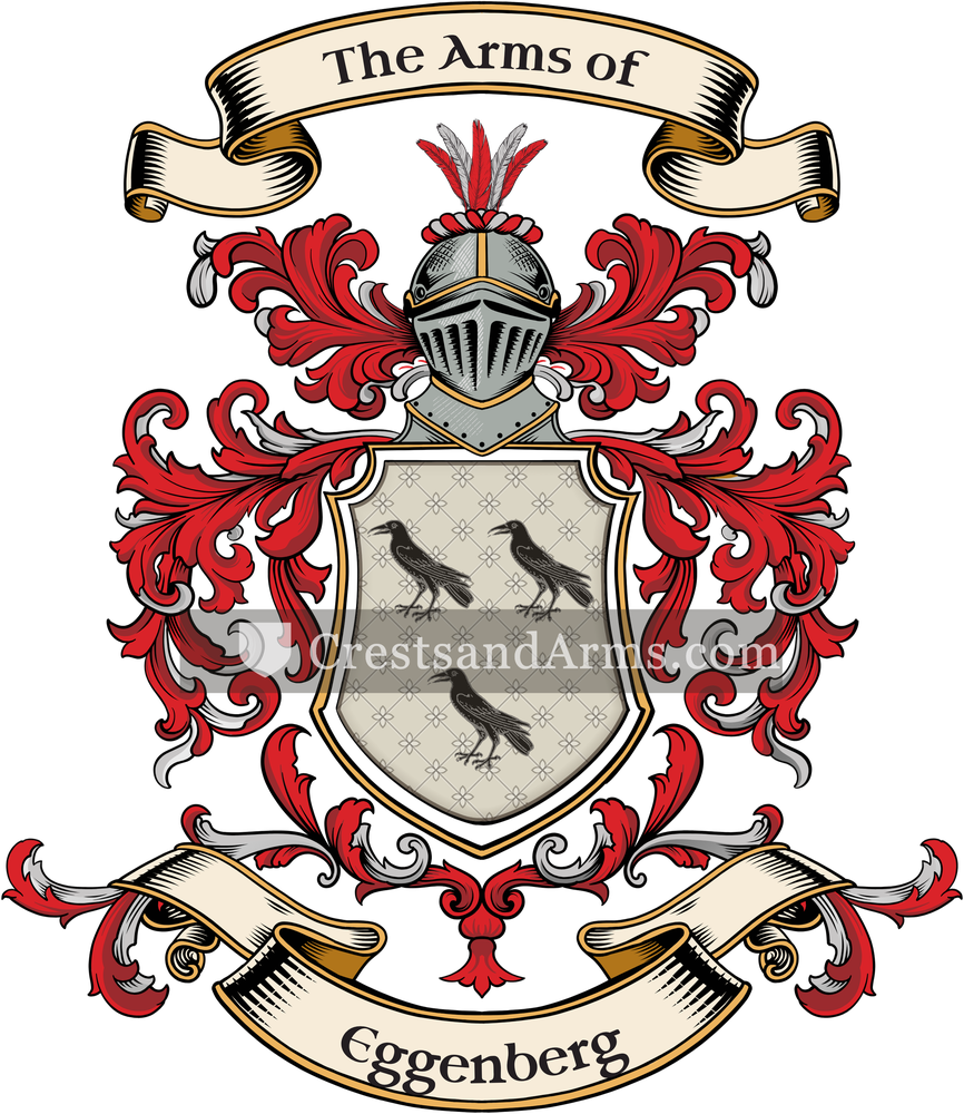 The Eggenberg coat of arms, drawn from the recorded blazon