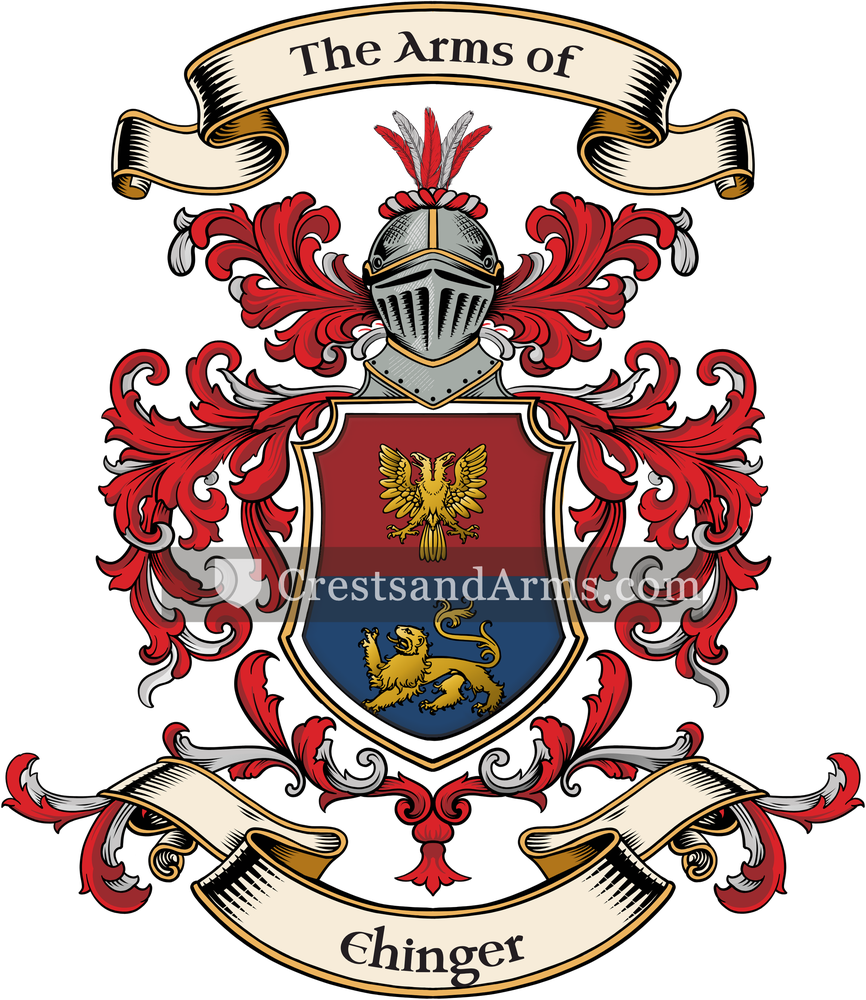 The Ehinger coat of arms, drawn from the recorded blazon