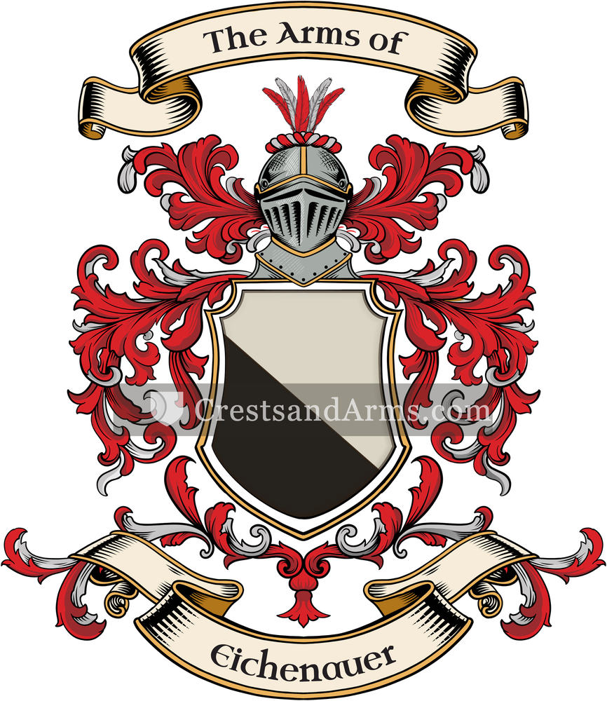 The Eichenauer coat of arms, drawn from the recorded blazon