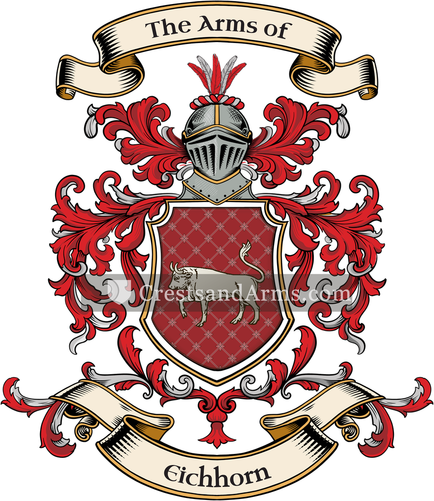 The Eichhorn coat of arms, drawn from the recorded blazon