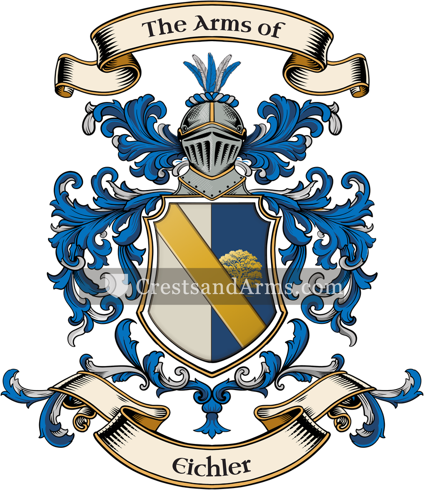 The Eichler coat of arms, drawn from the recorded blazon