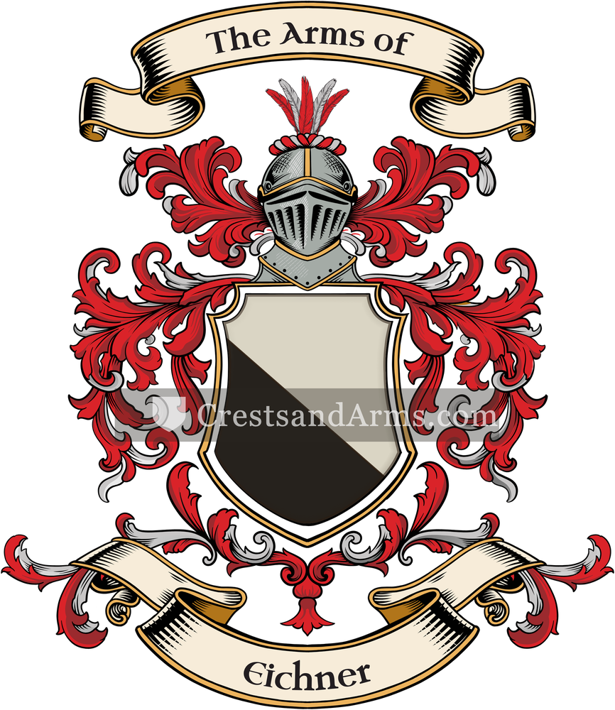The Eichner coat of arms, drawn from the recorded blazon