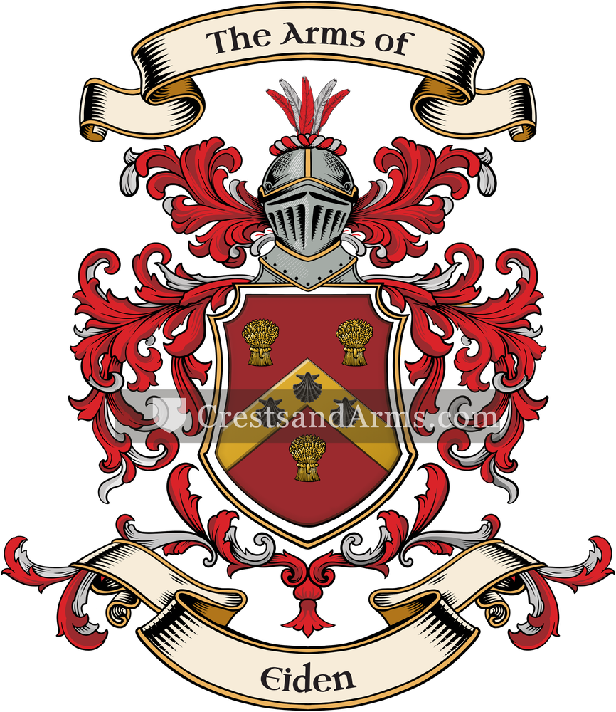 The Eiden coat of arms, drawn from the recorded blazon