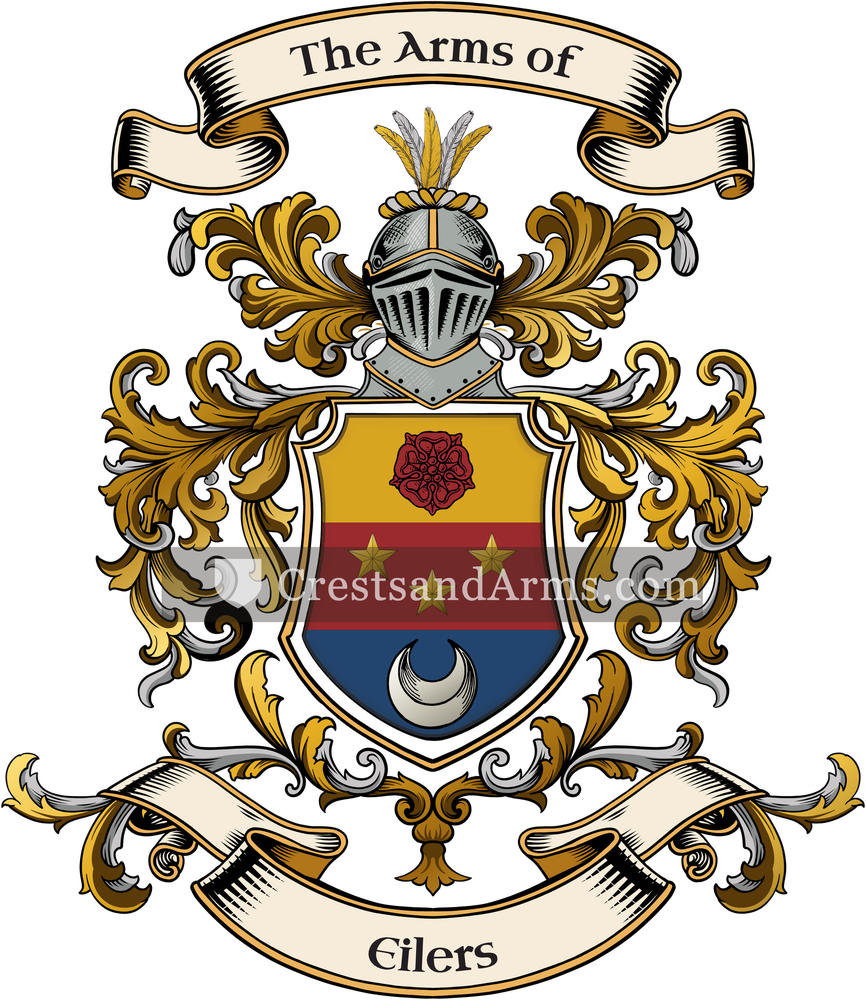 The Eilers coat of arms, drawn from the recorded blazon