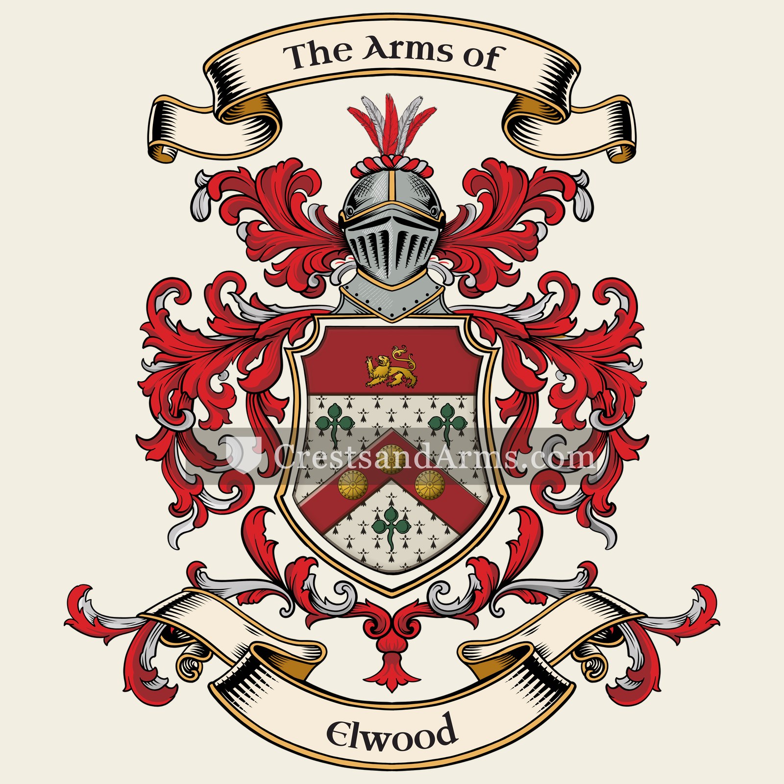 The Elwood coat of arms