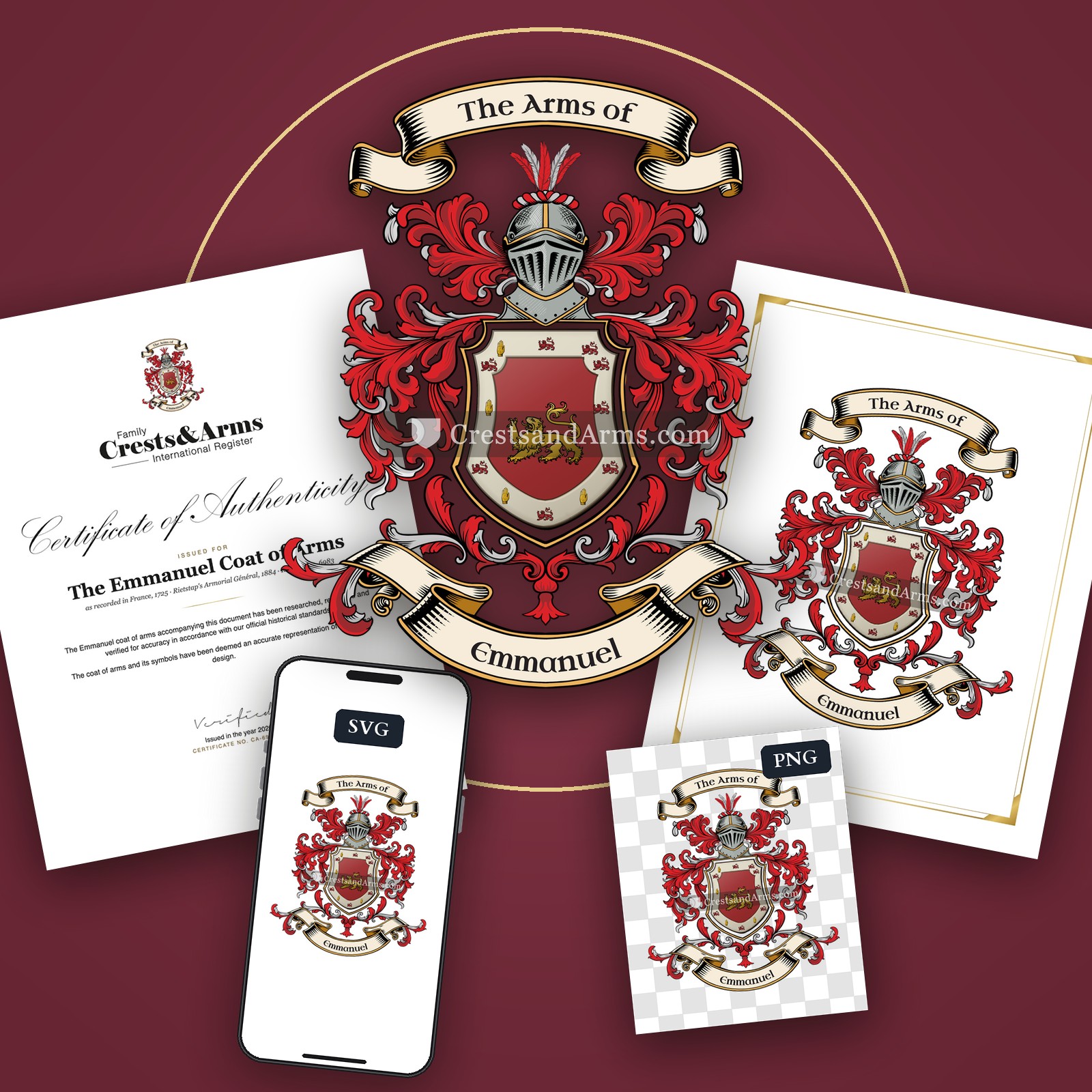 The Emmanuel coat of arms
