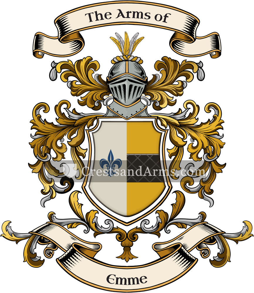 The Emme coat of arms, drawn from the recorded blazon