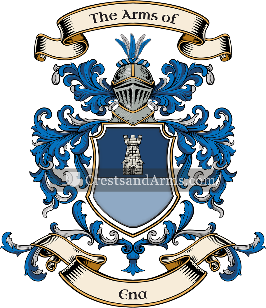 The Ena coat of arms, drawn from the recorded blazon