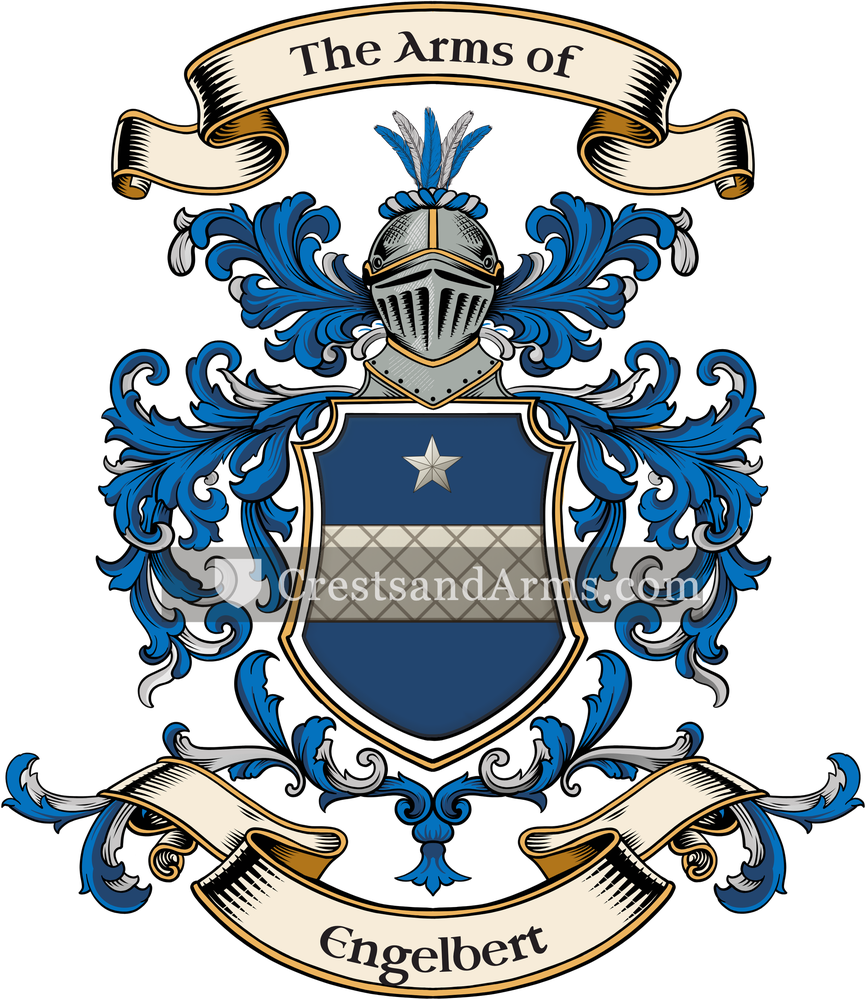 The Engelbert coat of arms, drawn from the recorded blazon
