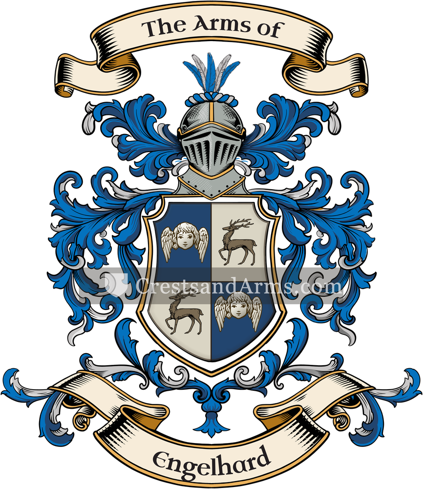 The Engelhard coat of arms, drawn from the recorded blazon