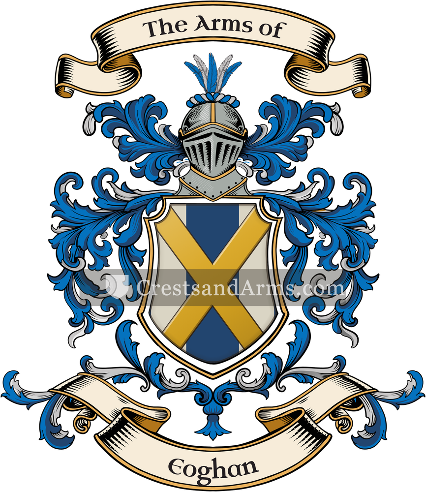 The Eoghan coat of arms, drawn from the recorded blazon