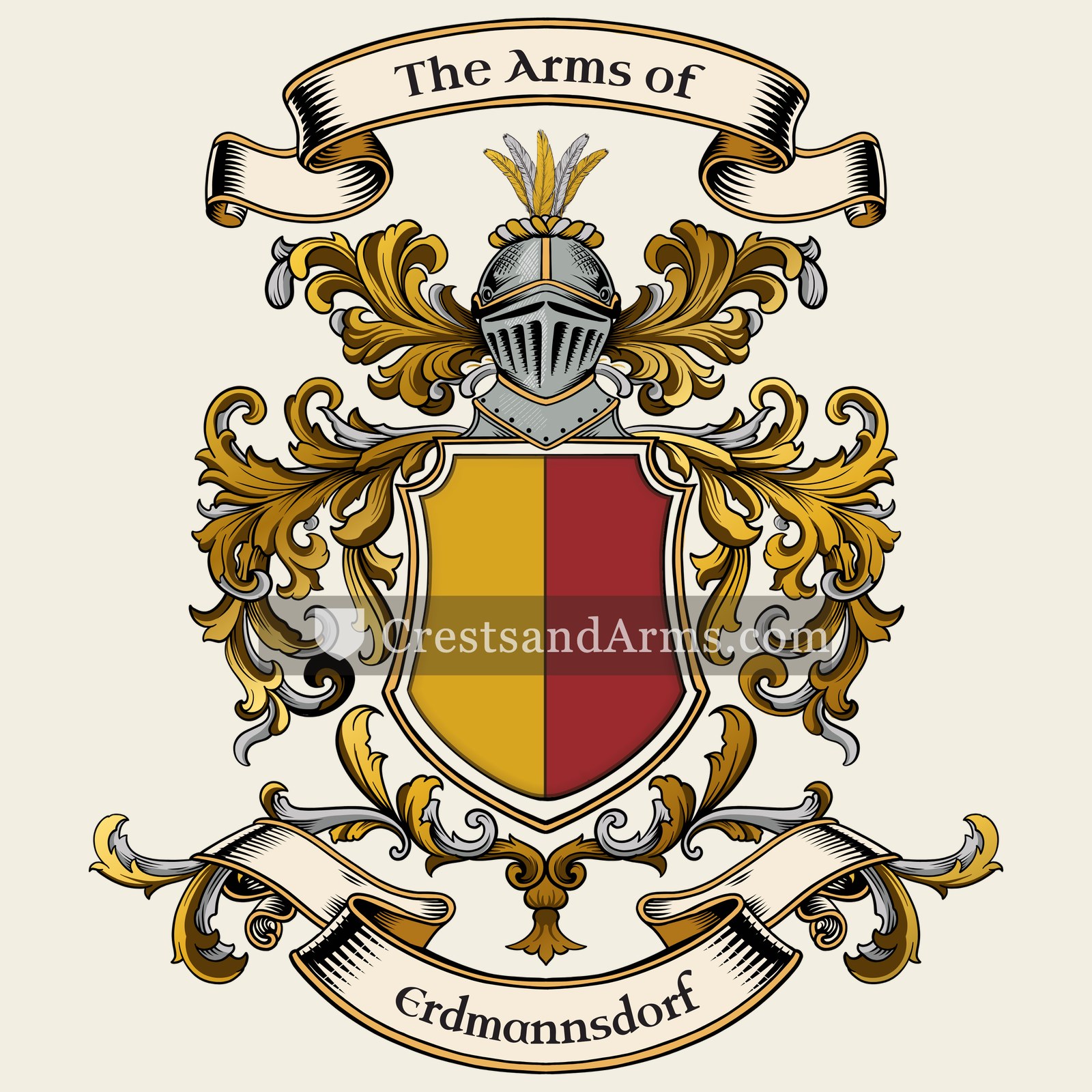The Erdmannsdorf coat of arms, drawn from the recorded blazon