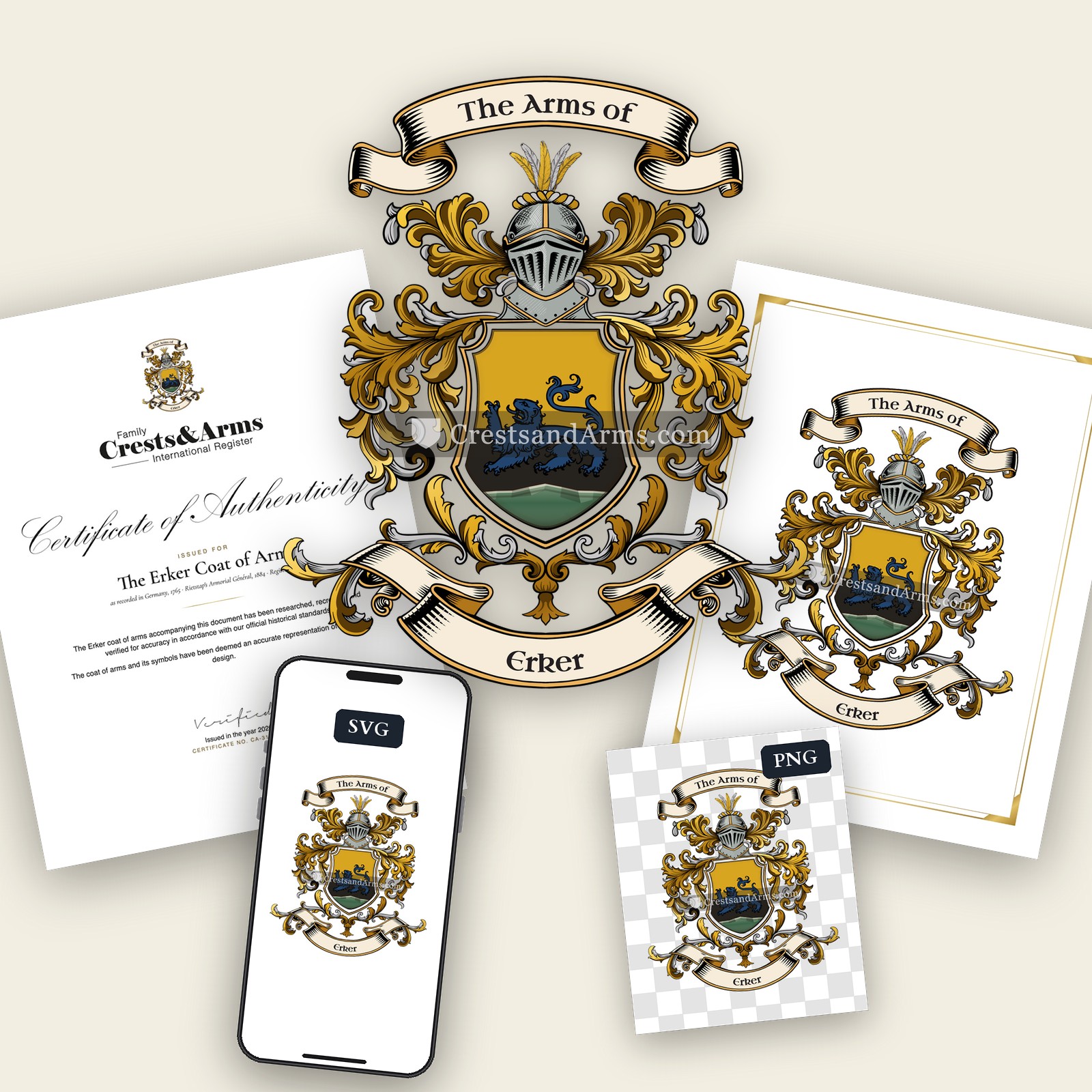 The Erker coat of arms