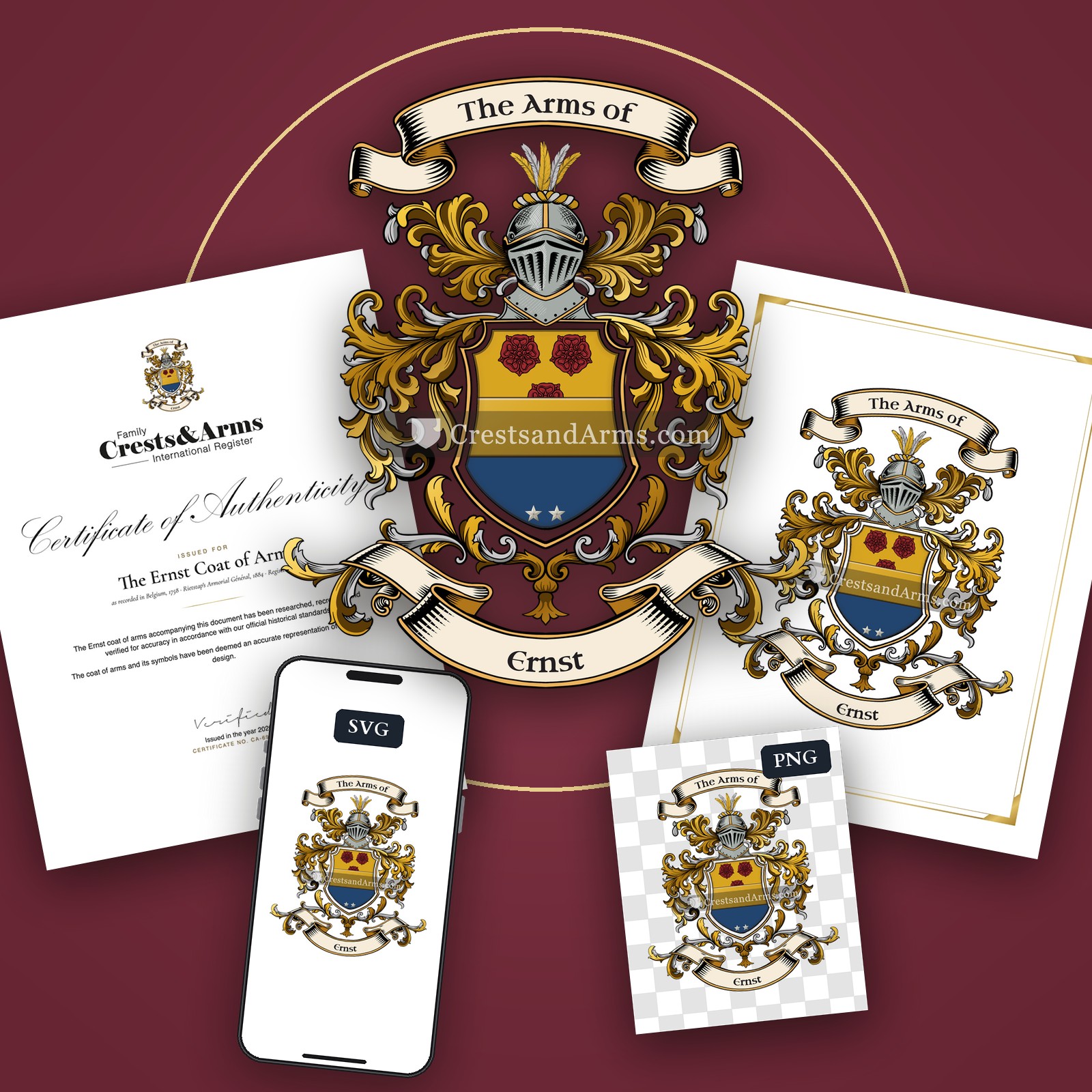 The Ernst coat of arms