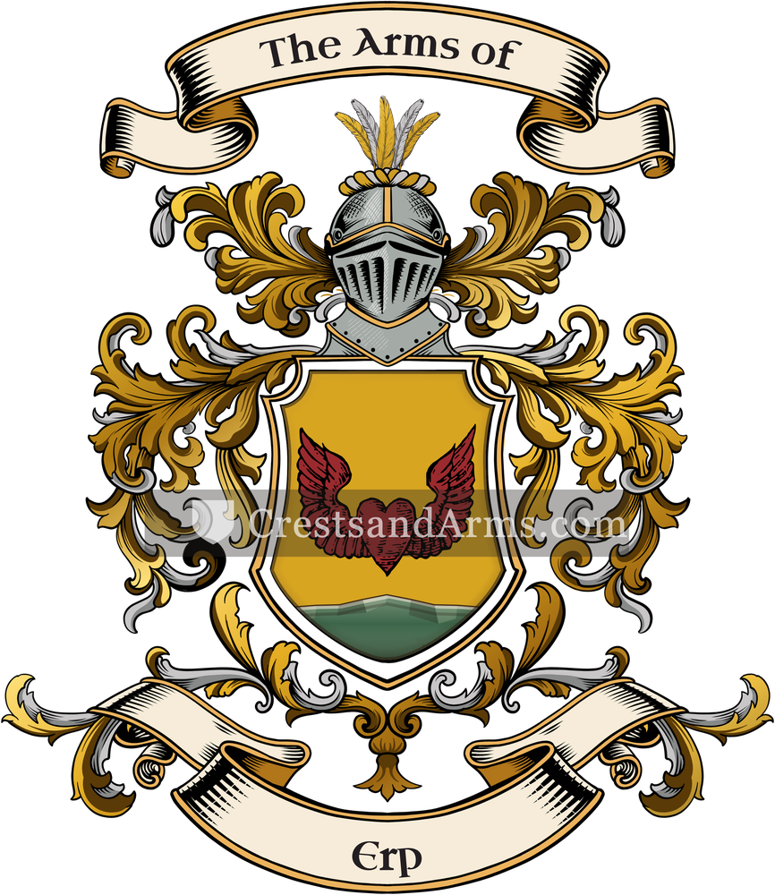 The Erp coat of arms, drawn from the recorded blazon