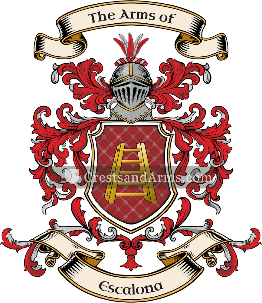 The Escalona coat of arms, drawn from the recorded blazon
