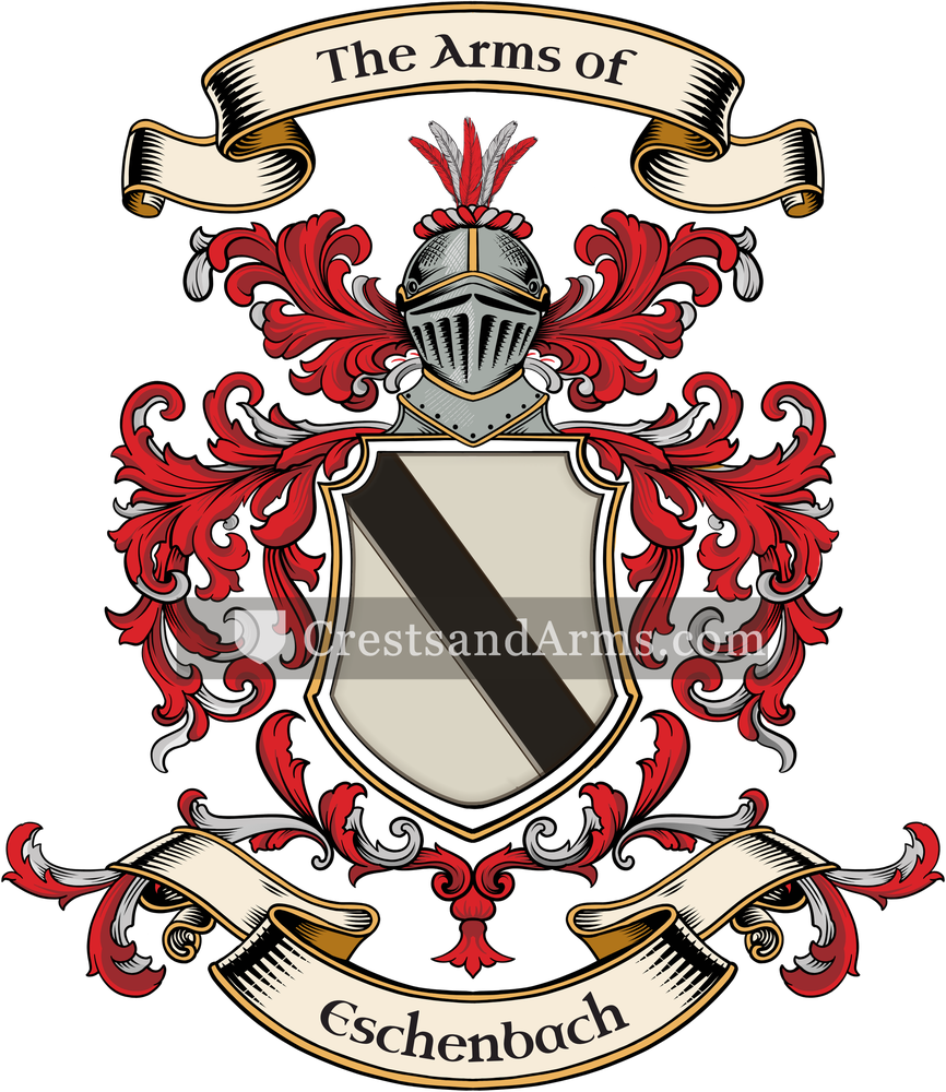 The Eschenbach coat of arms, drawn from the recorded blazon