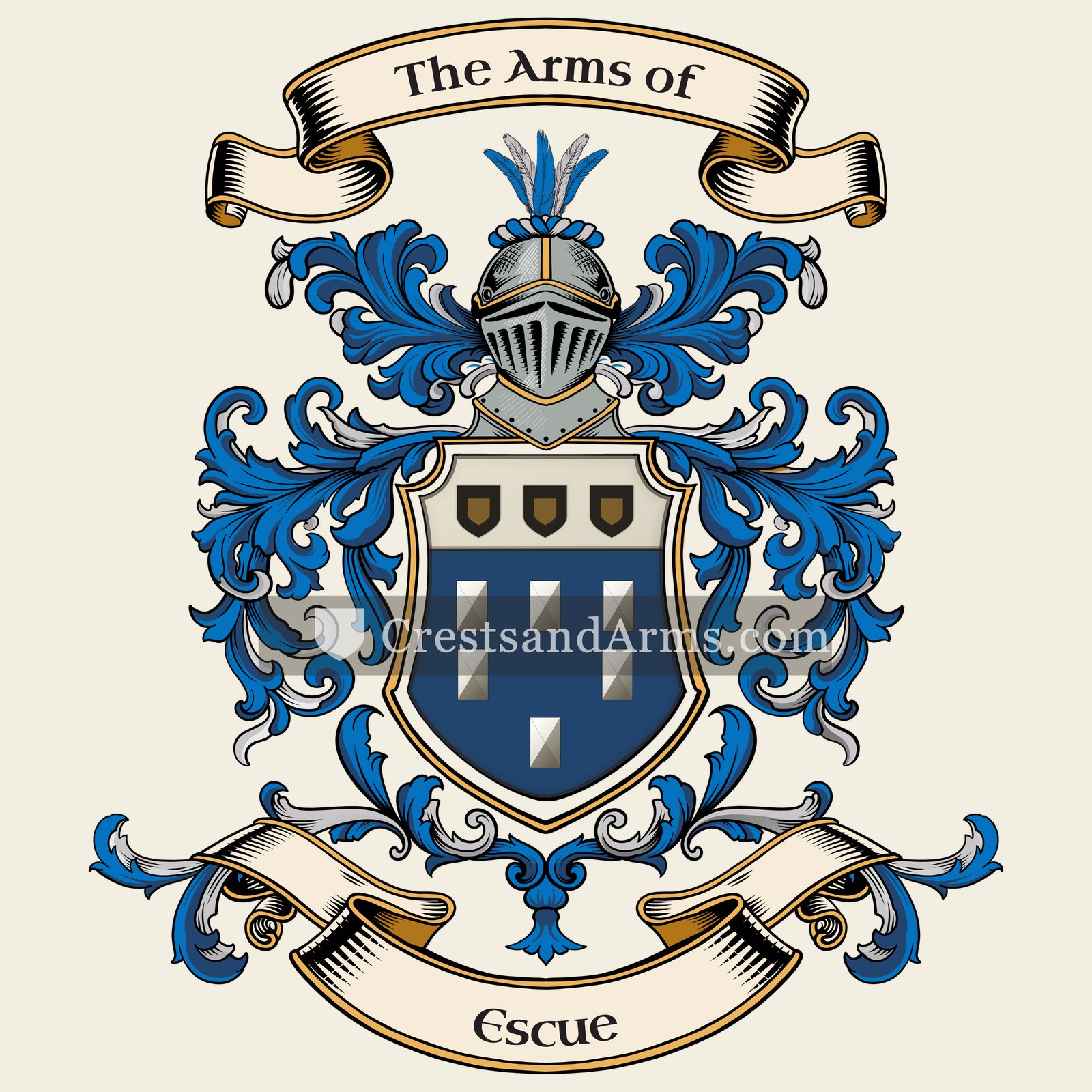 The Escue coat of arms