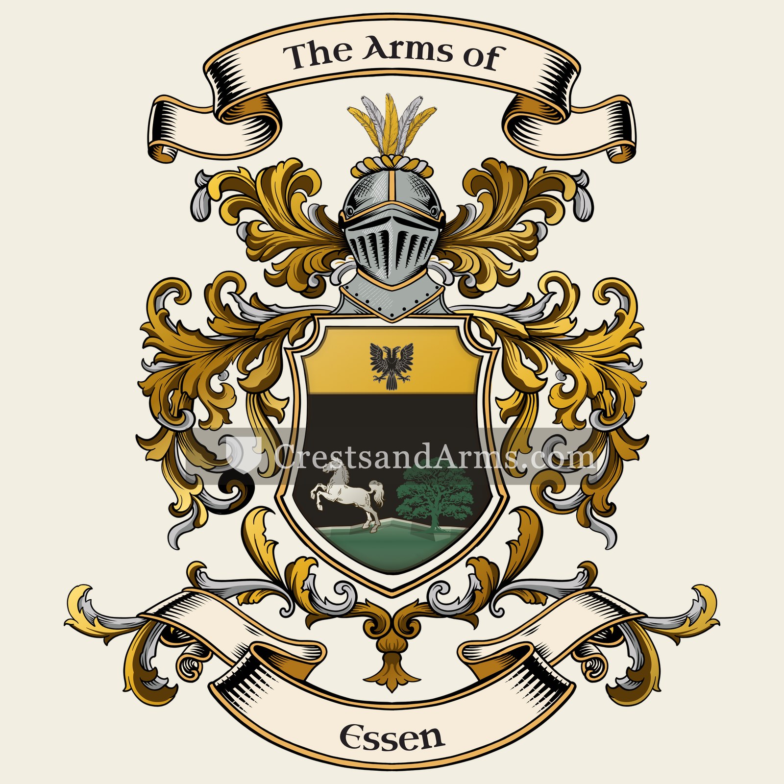 The Essen coat of arms, drawn from the recorded blazon