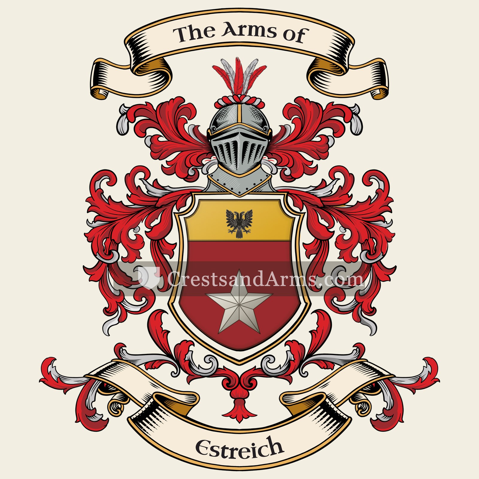 The Estreich coat of arms