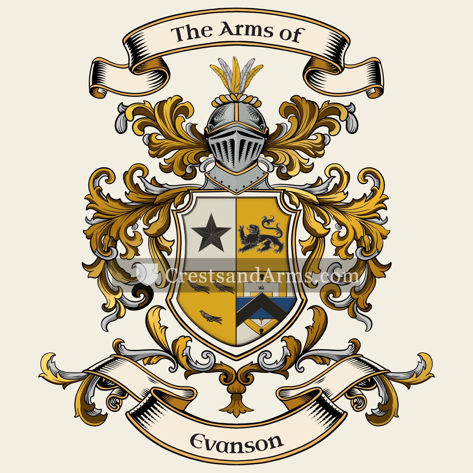 The Evanson coat of arms