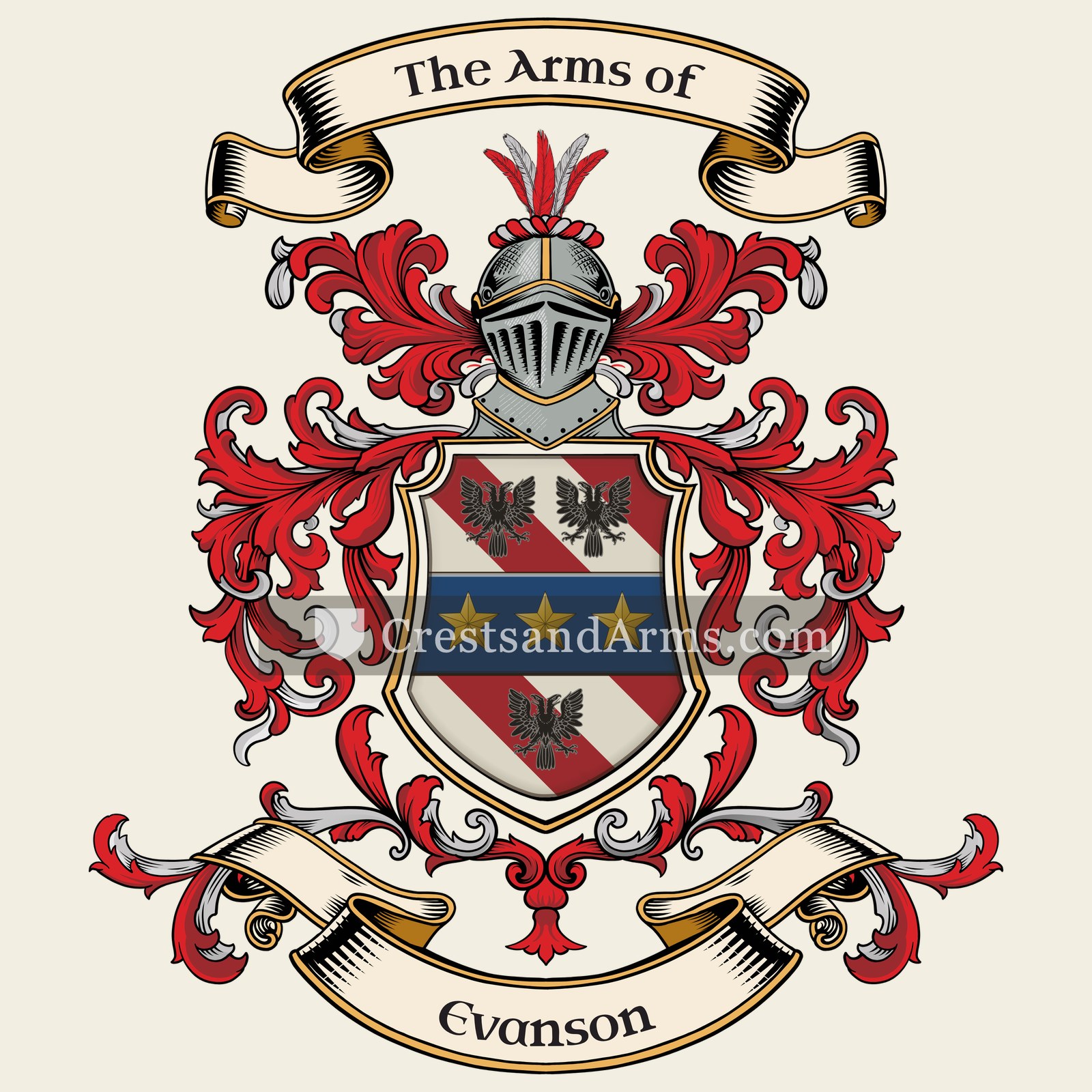 The Evanson coat of arms