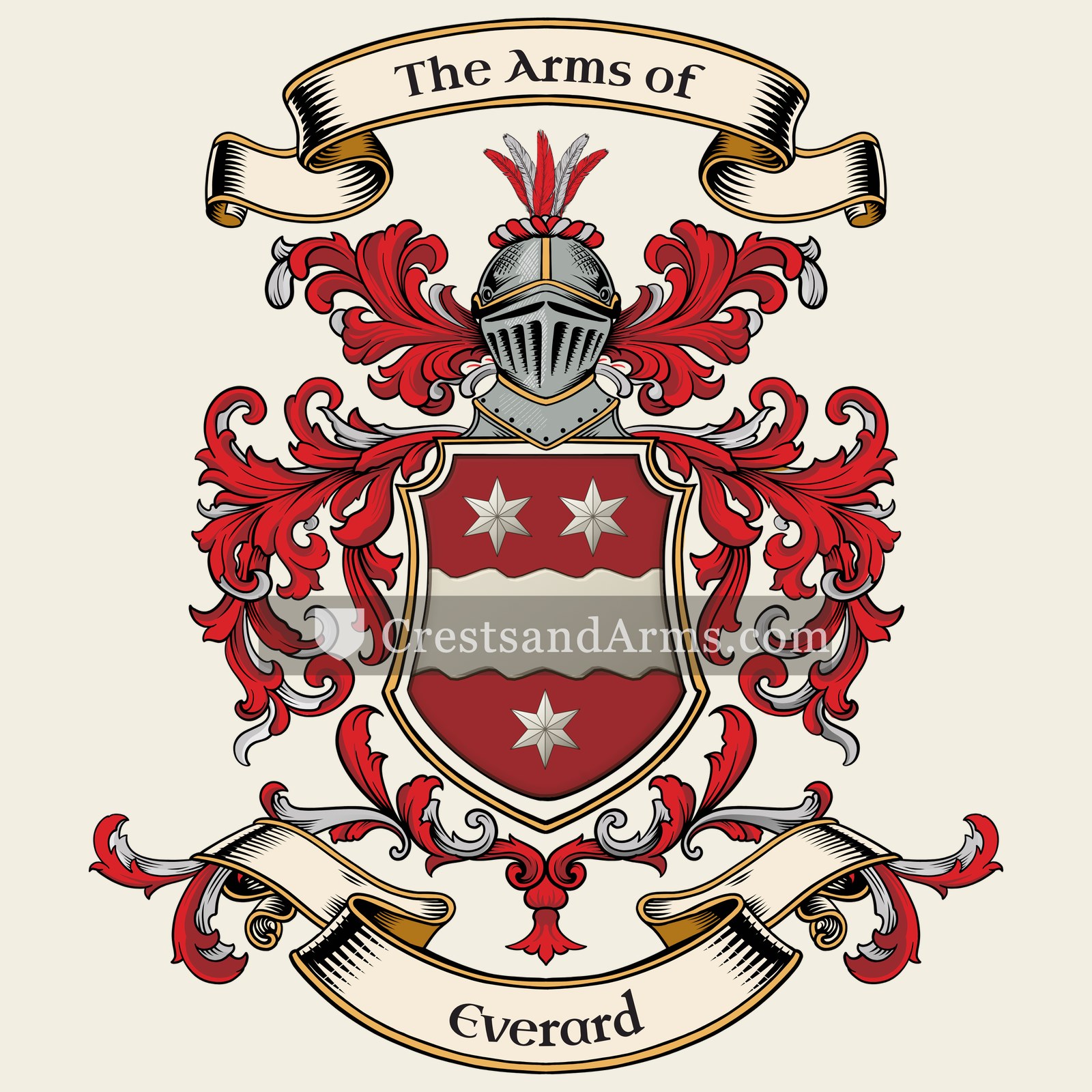 The Everard coat of arms