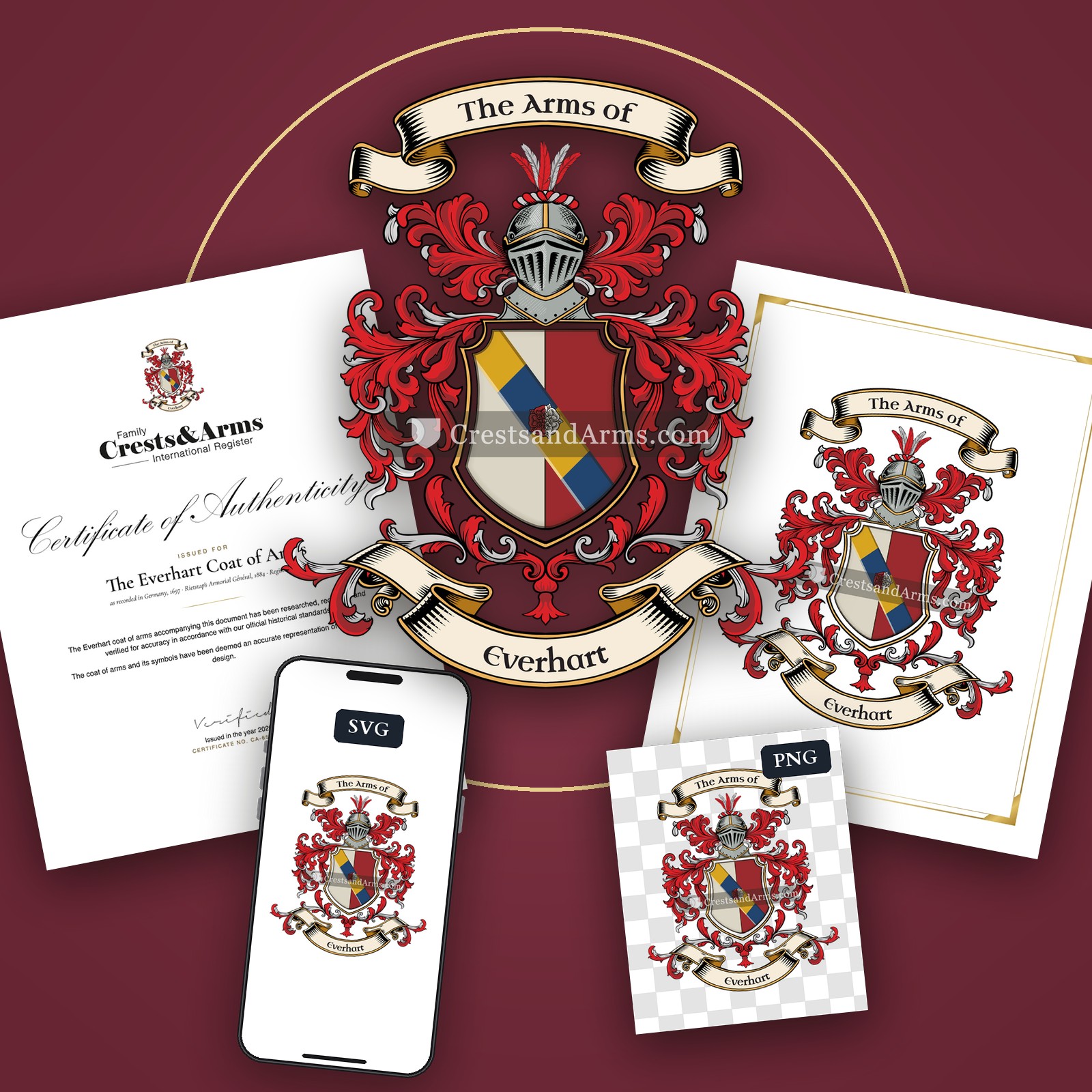 The Everhart coat of arms