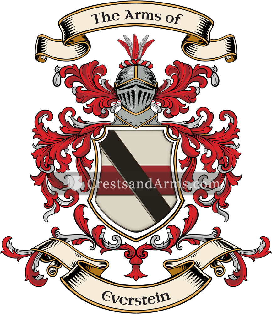 The Everstein coat of arms, drawn from the recorded blazon