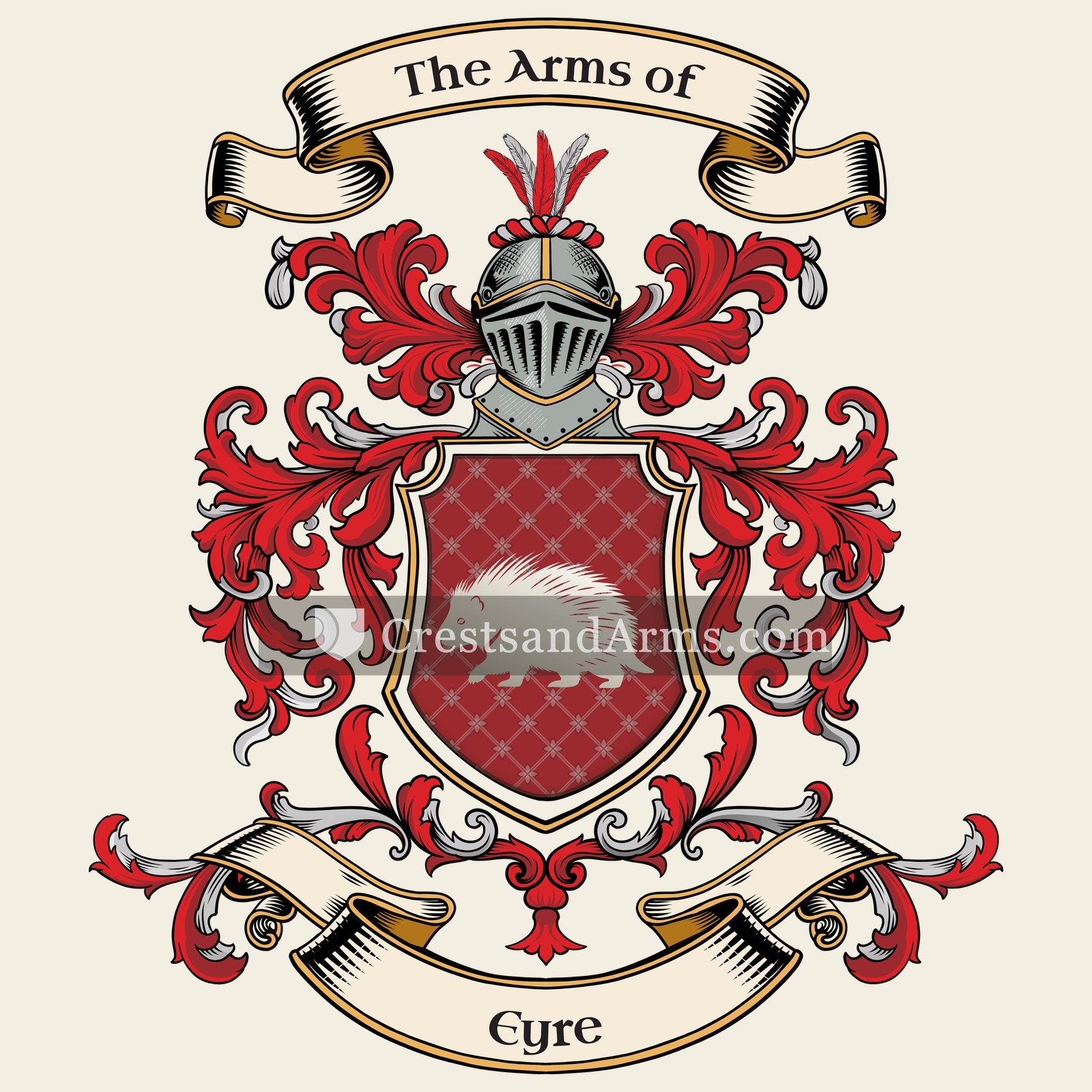 The Eyre coat of arms