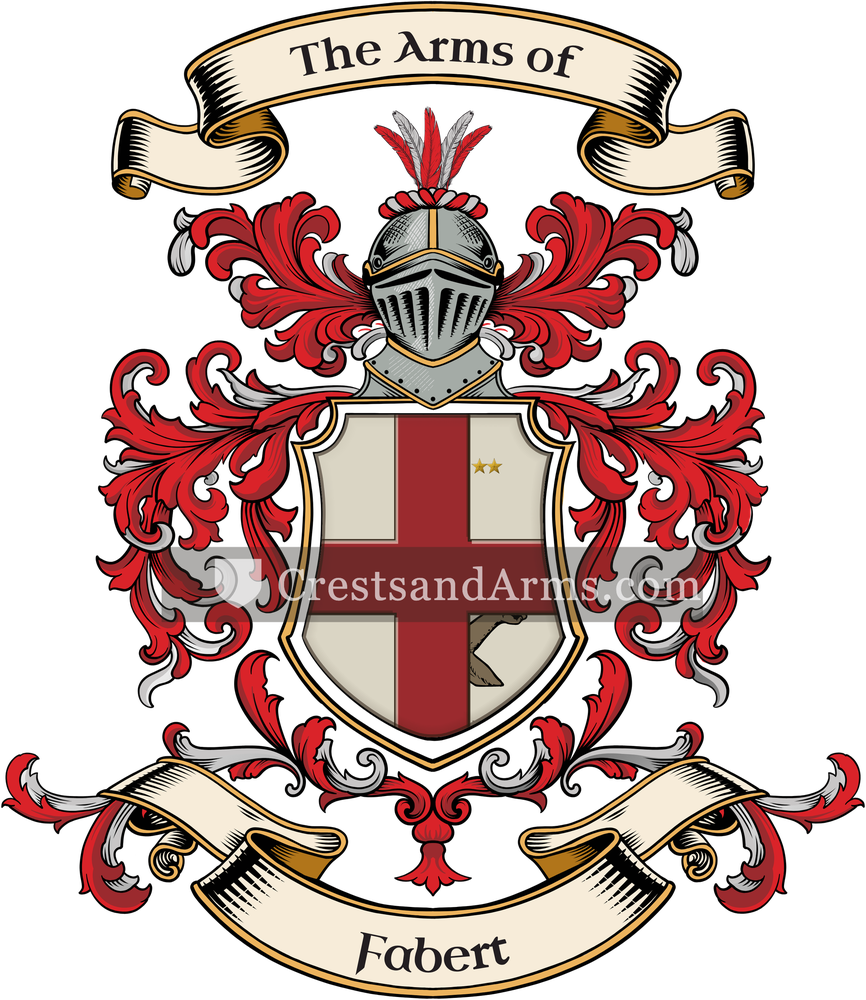 The Fabert coat of arms, drawn from the recorded blazon