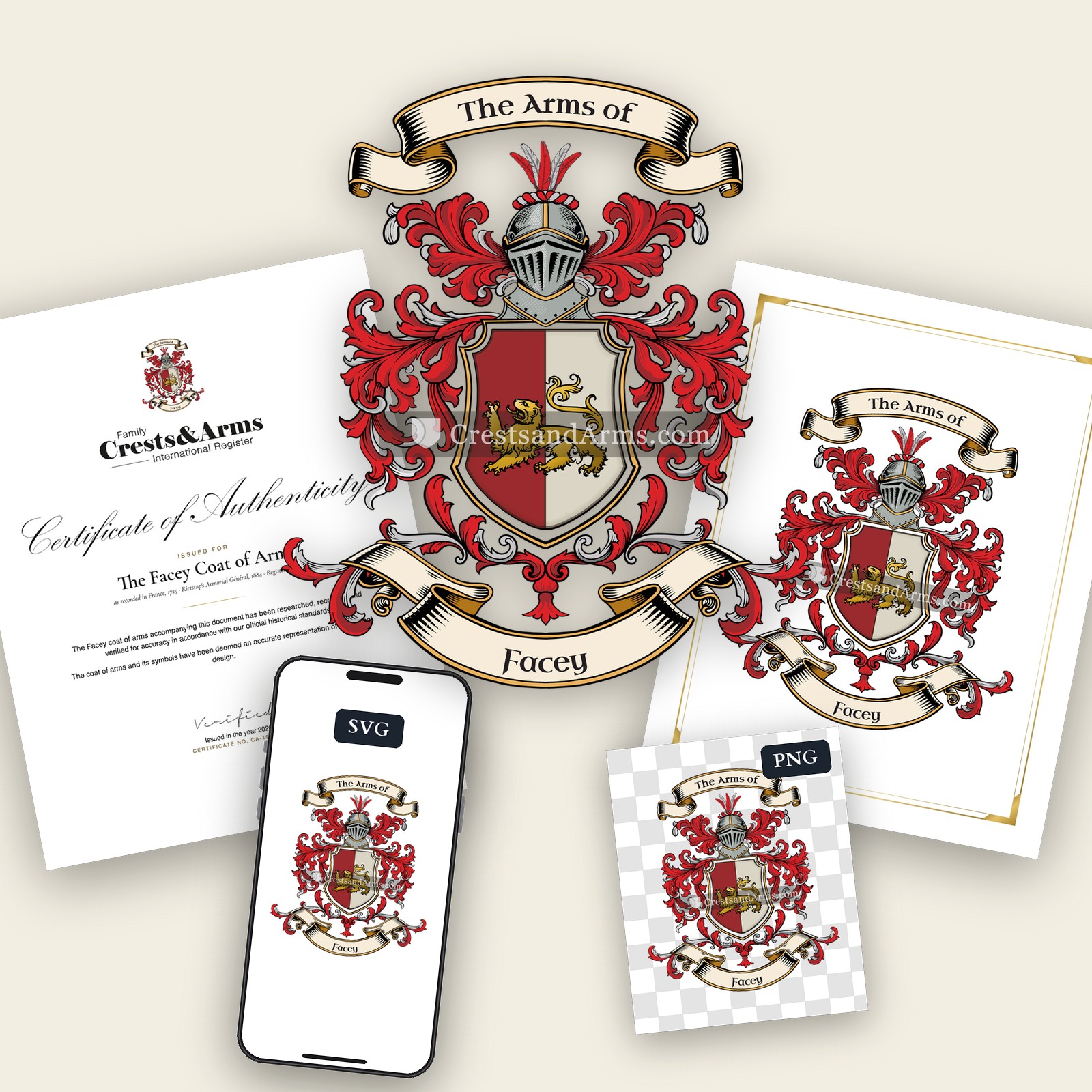 The Facey coat of arms