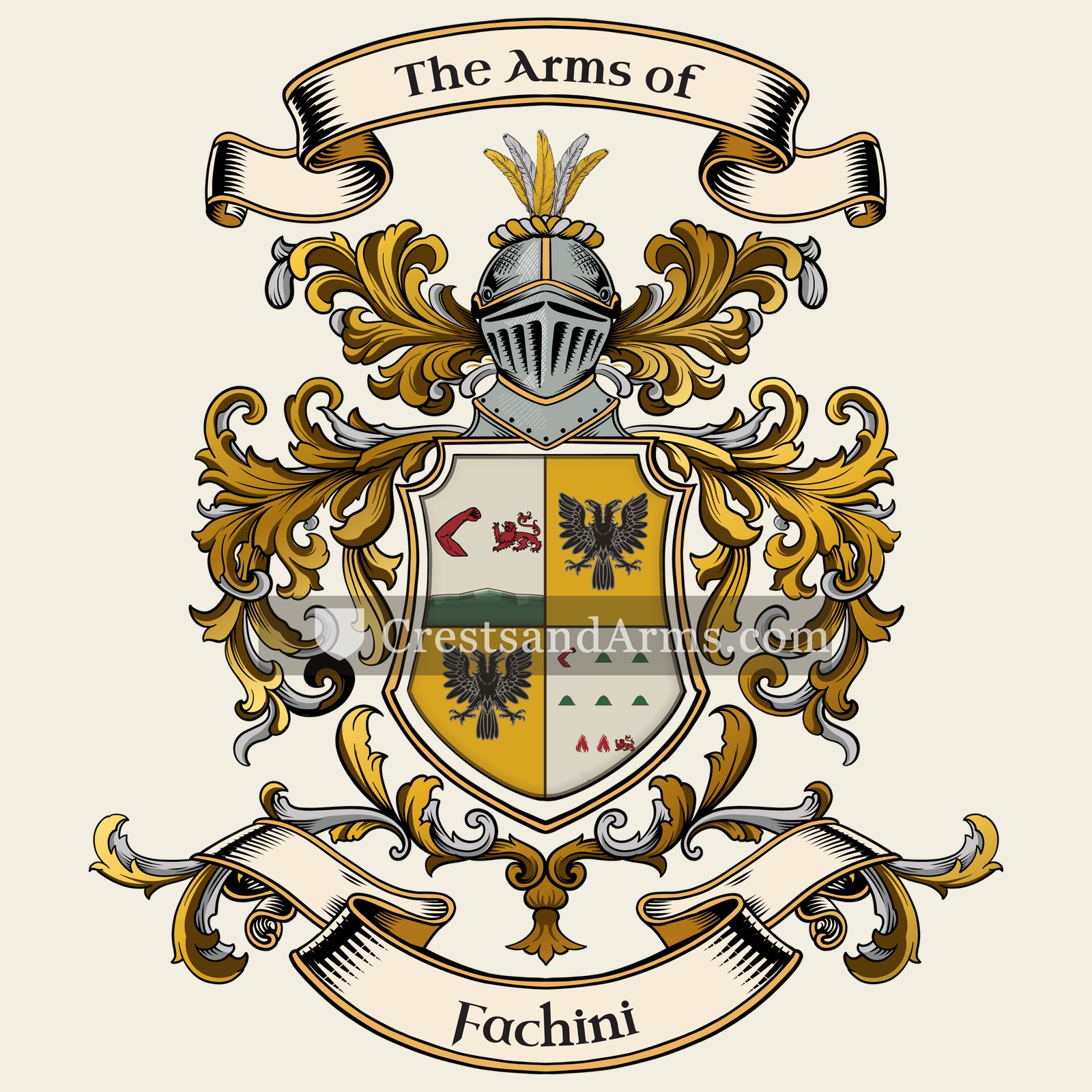 The Fachini coat of arms