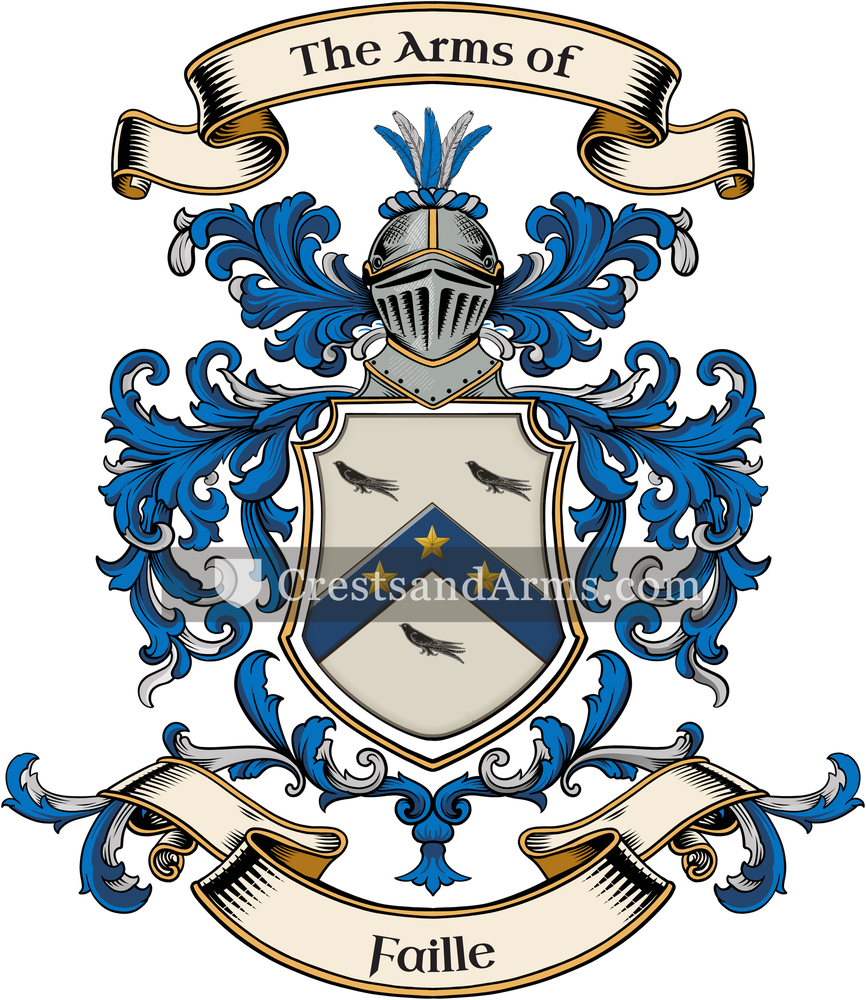The Faille coat of arms, drawn from the recorded blazon