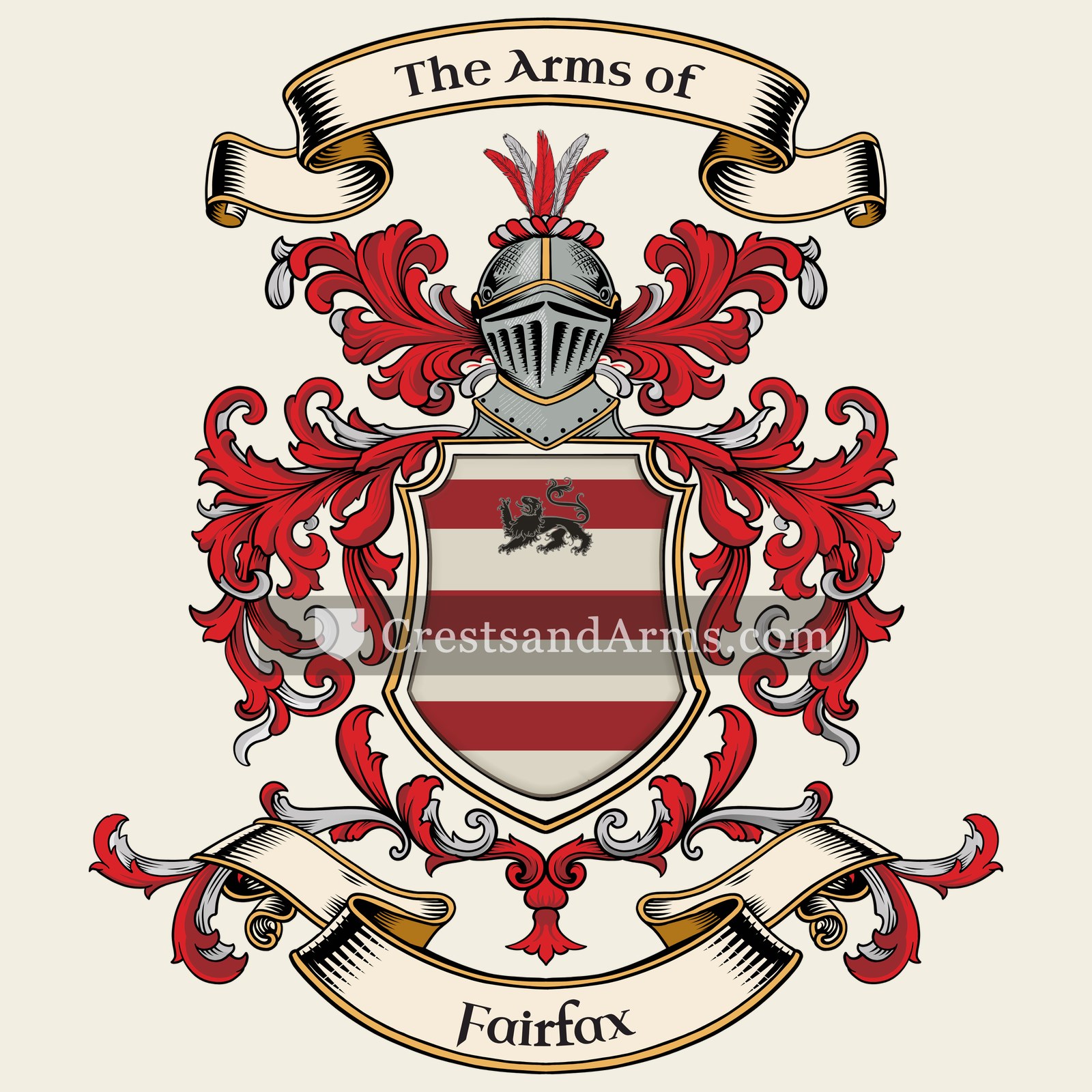 The Fairfax coat of arms