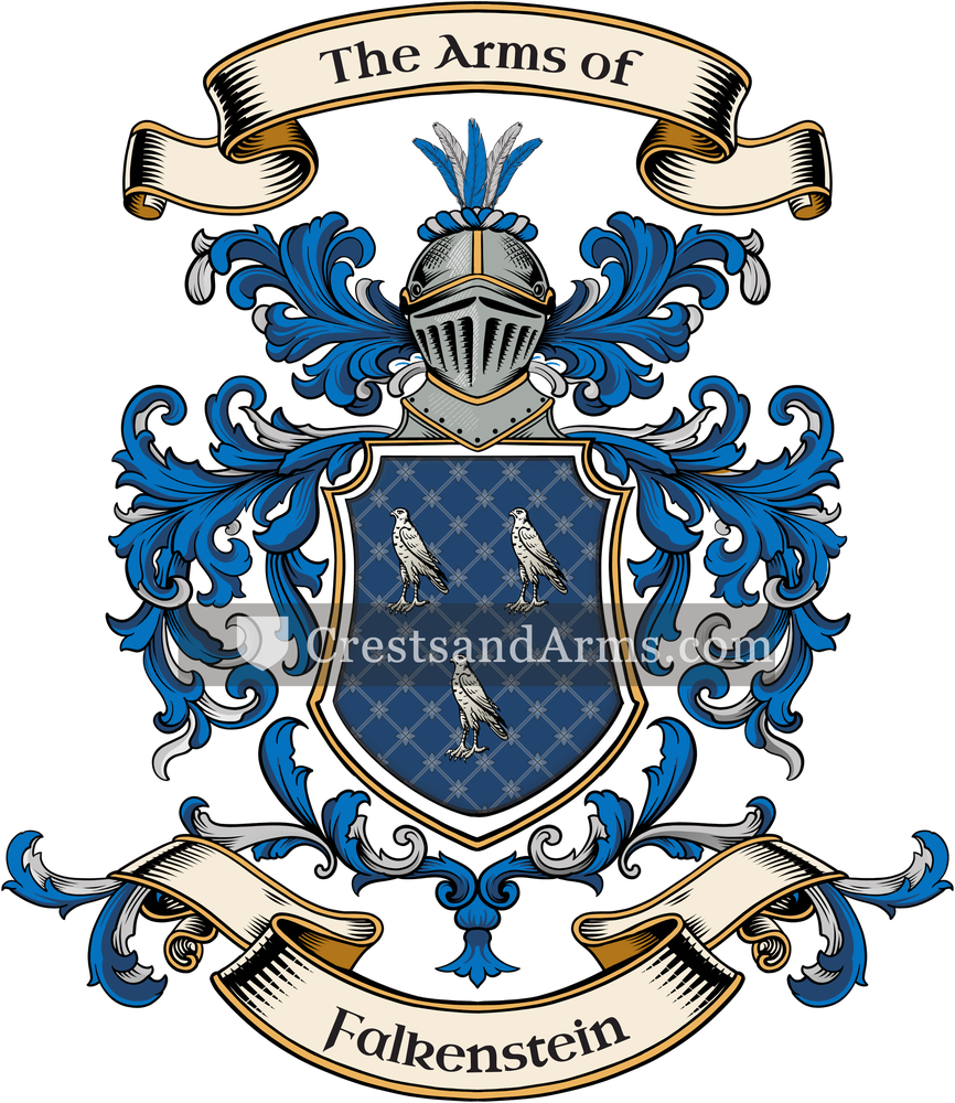 The Falkenstein coat of arms, drawn from the recorded blazon