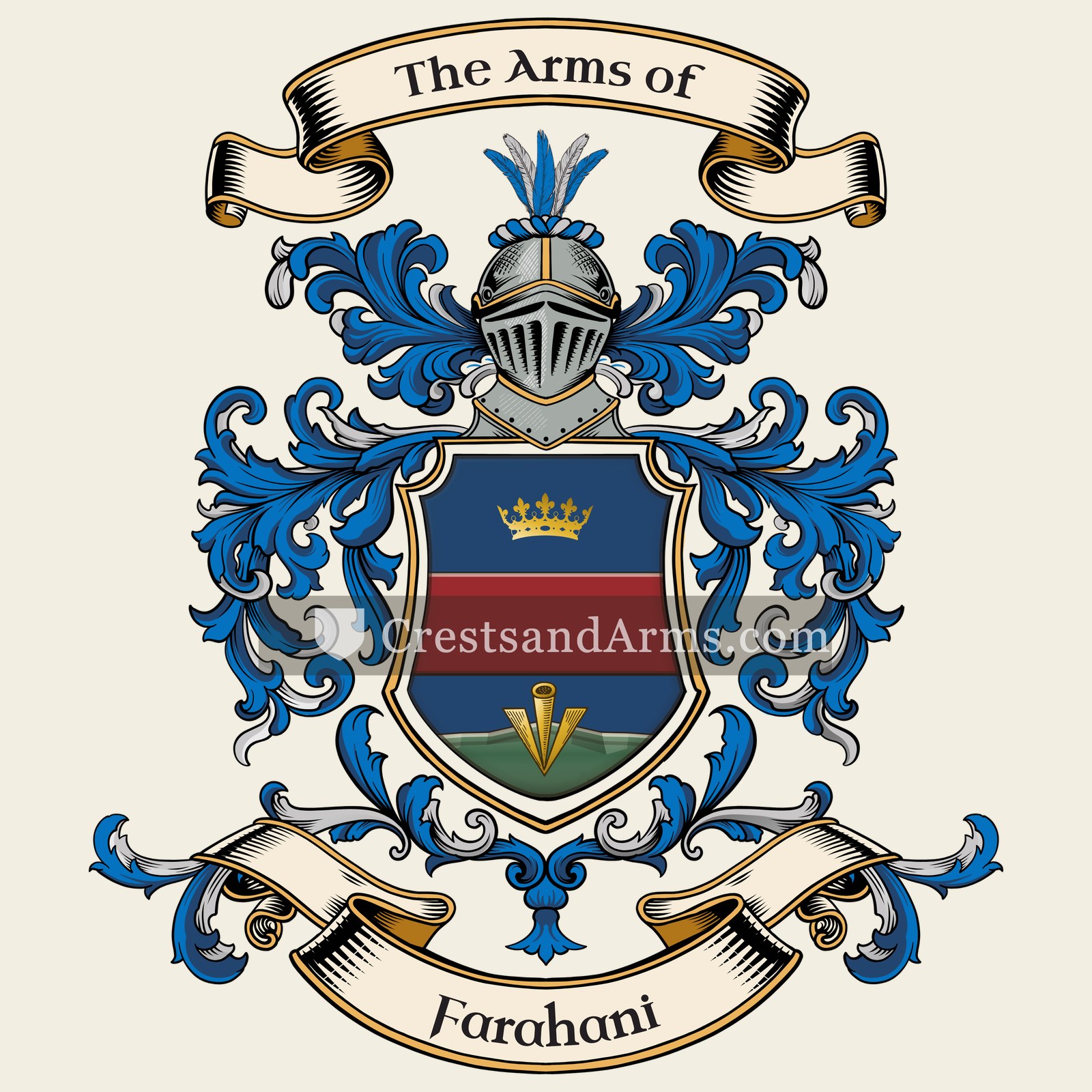 The Farahani coat of arms