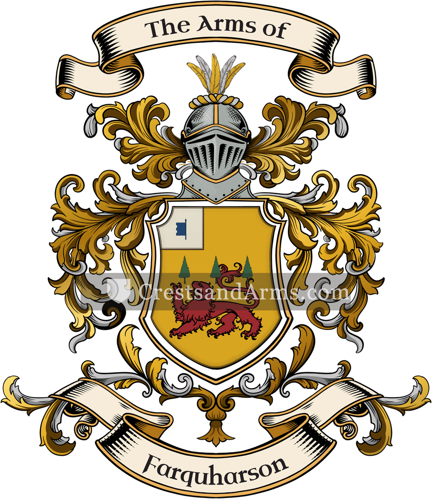 The Farquharson coat of arms, drawn from the recorded blazon