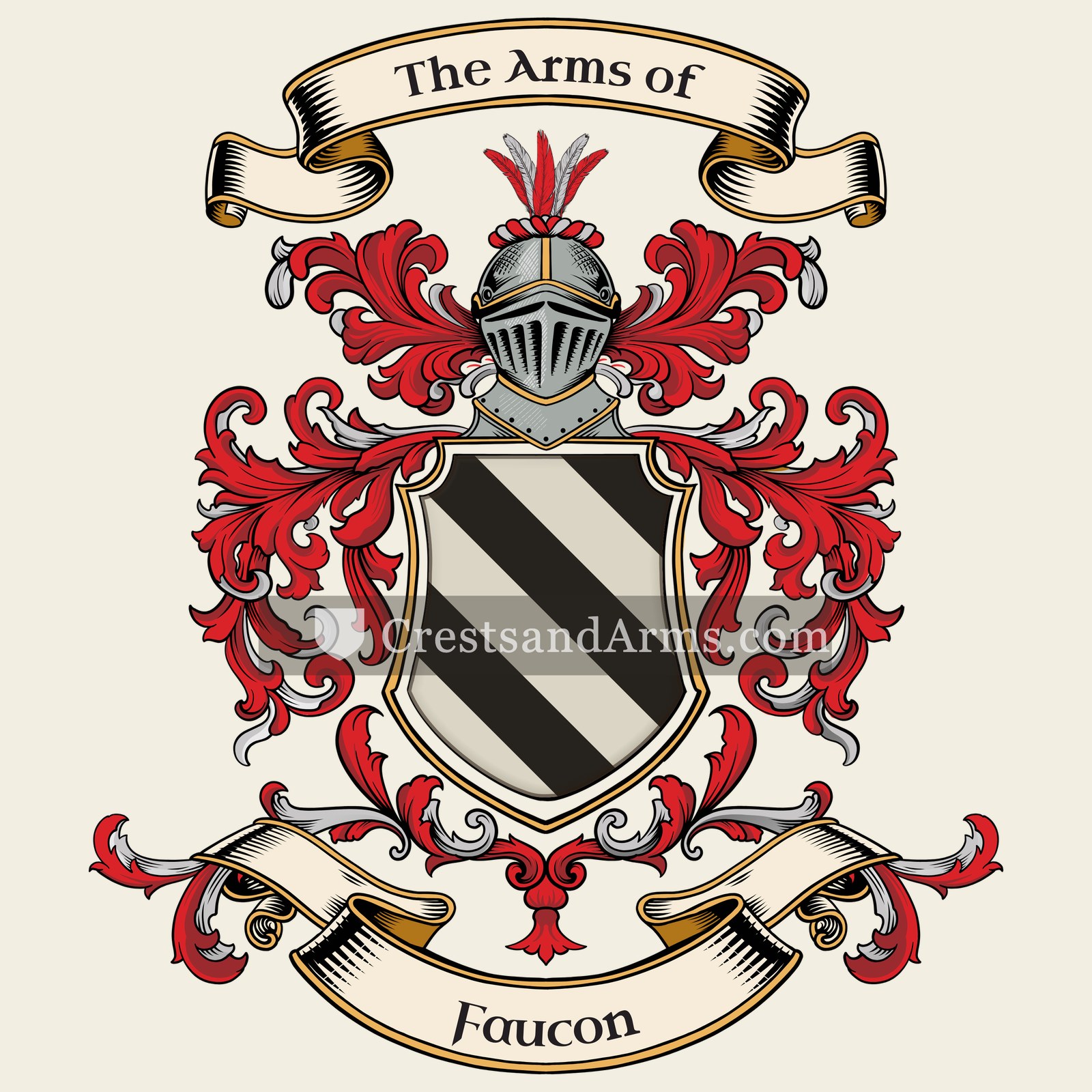 The Faucon coat of arms