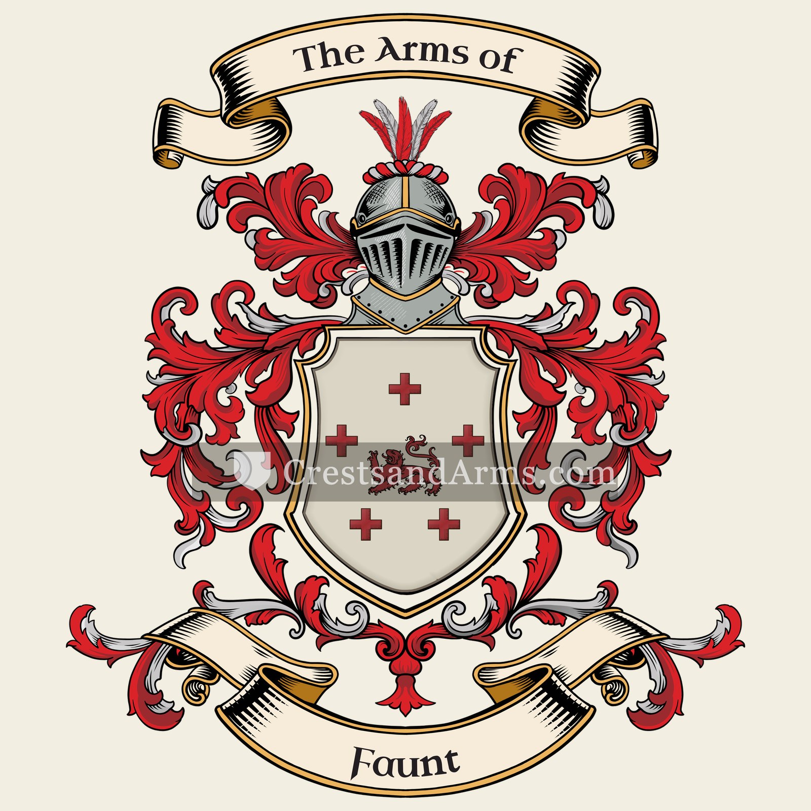 The Faunt coat of arms