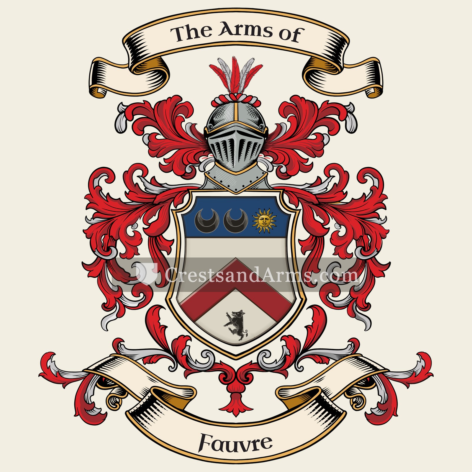 The Fauvre coat of arms