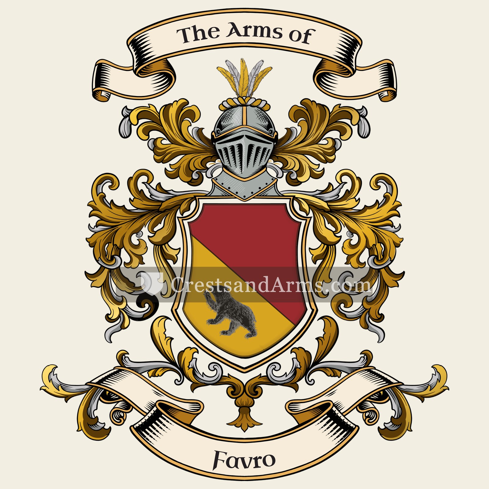 The Favro coat of arms