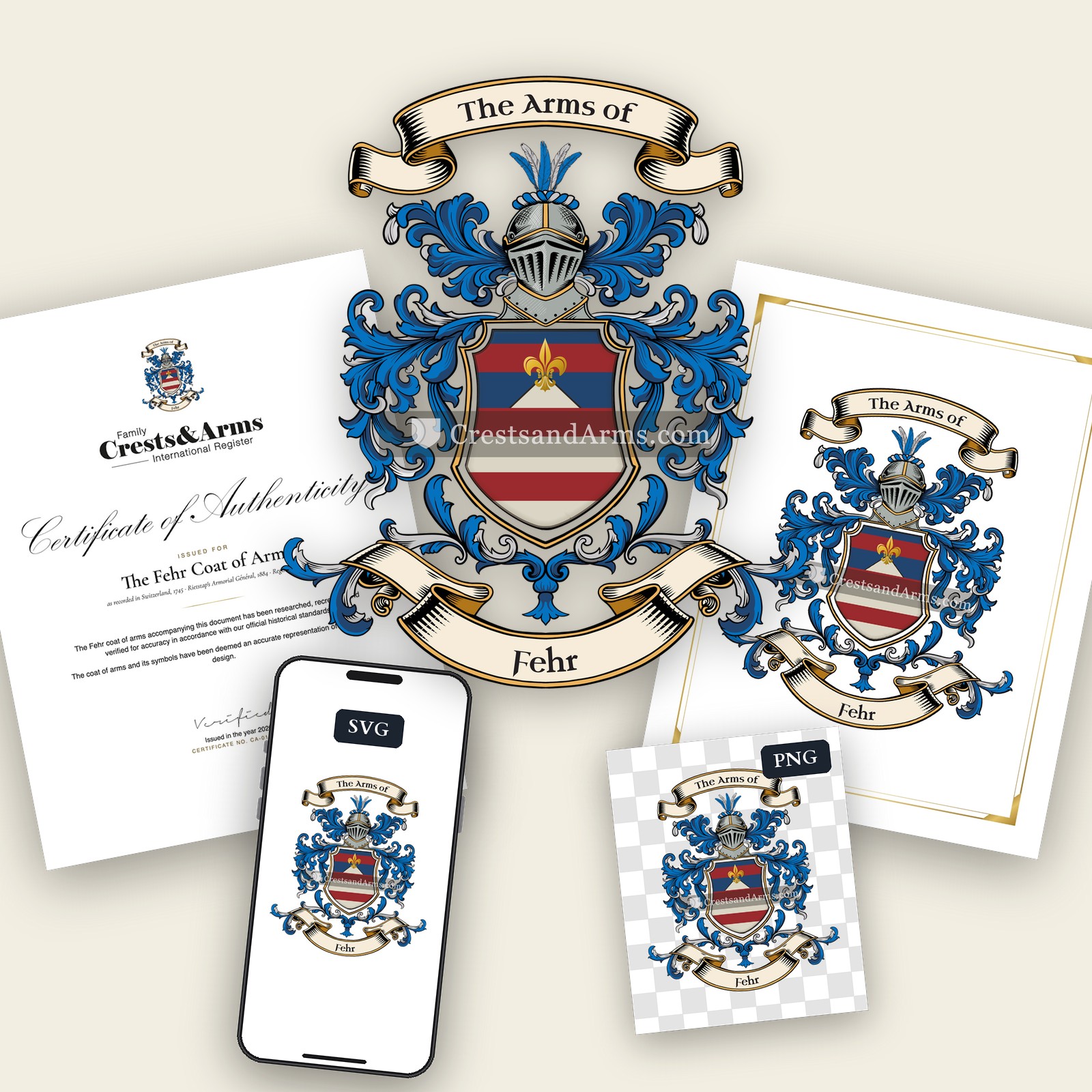 The Fehr coat of arms