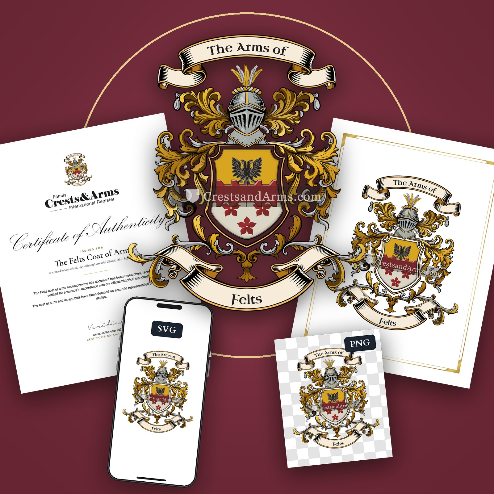 The Felts coat of arms
