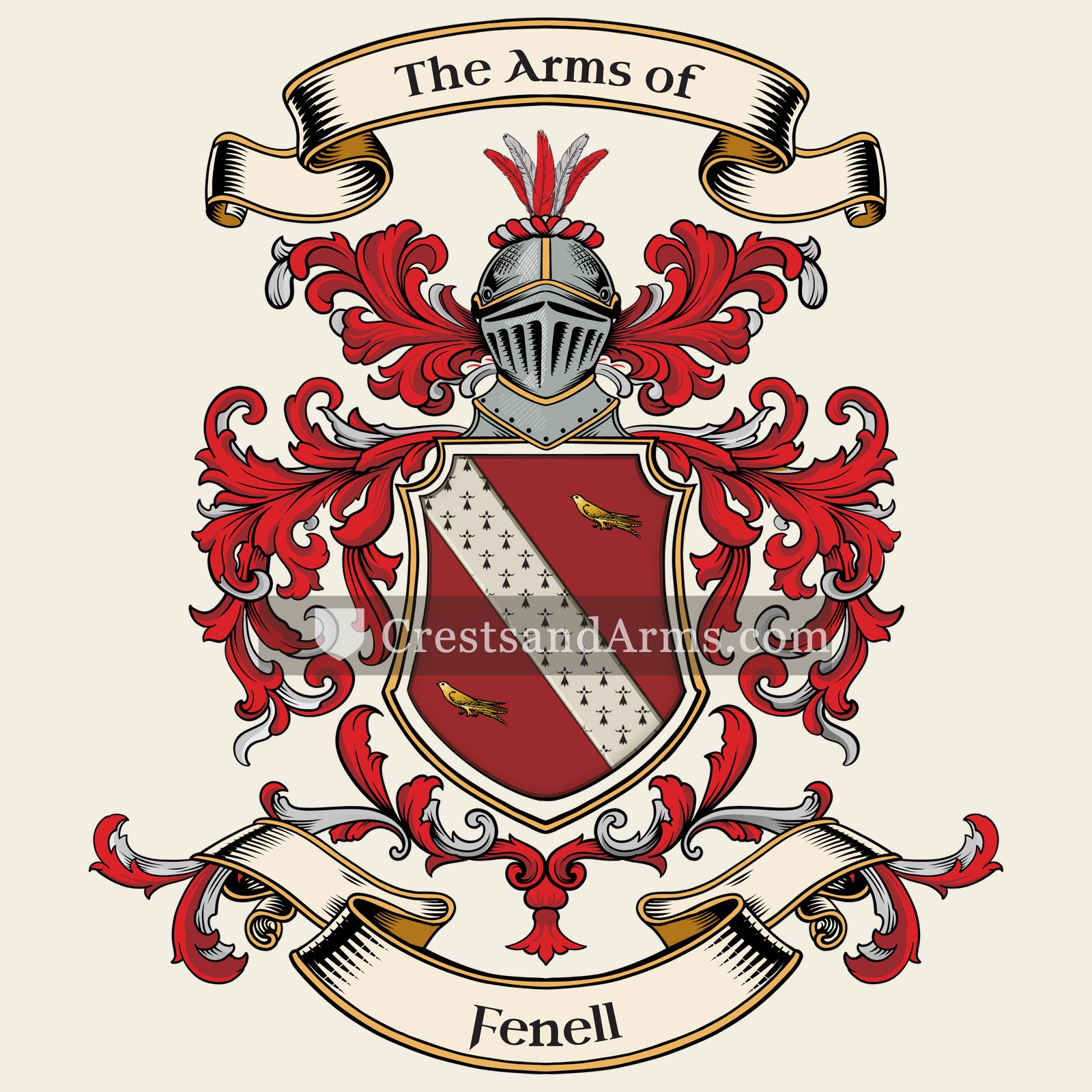The Fenell coat of arms